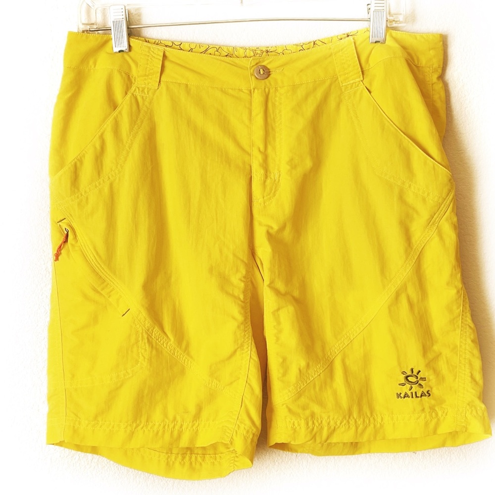 KAILAS CLIMBING BOULDERING YELLOW HIKING PERFORMANCE SHORTS GOLDISH YELL…